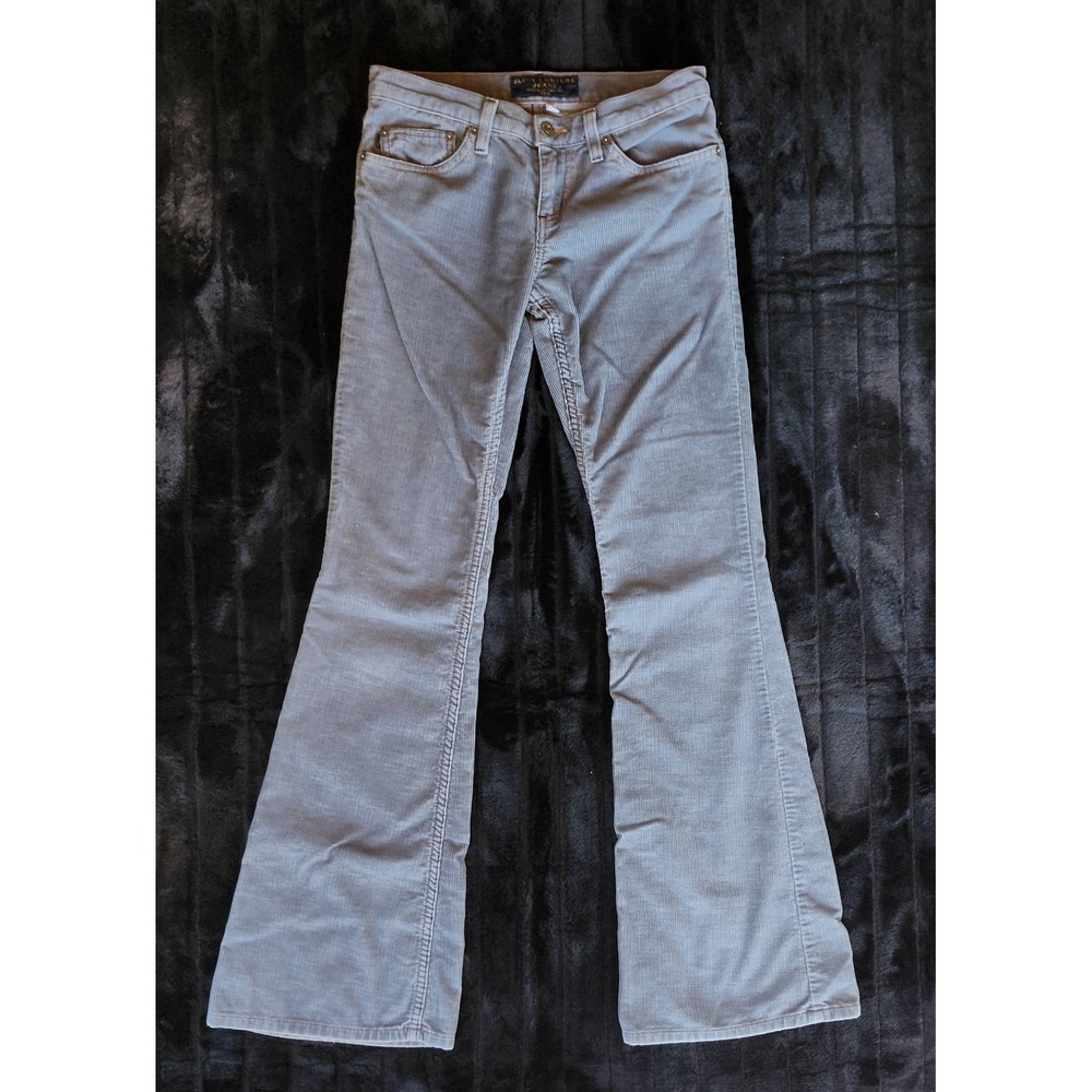 JUICY COUTURE Jeans 26 Corduroy Seamed Flare Bootcut Cotton Blue USA VTG